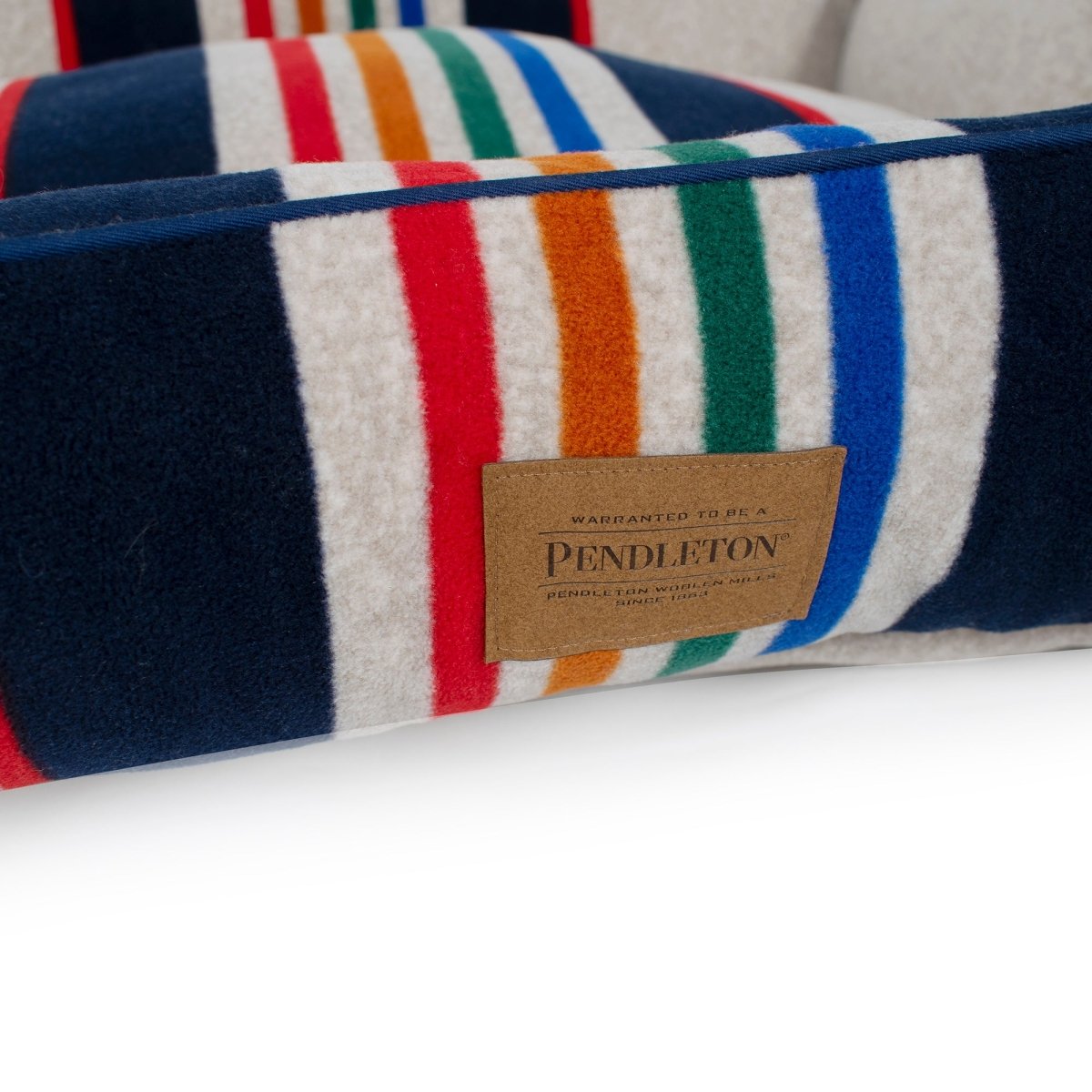 Pendleton National Park Kuddler | Non-Pill Fleece Bolster Dog Bed with Recycled Fill & Washable Cover