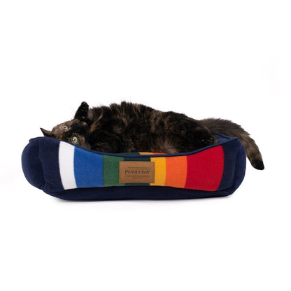 Pendleton National Park Kuddler | Non-Pill Fleece Bolster Dog Bed with Recycled Fill & Washable Cover