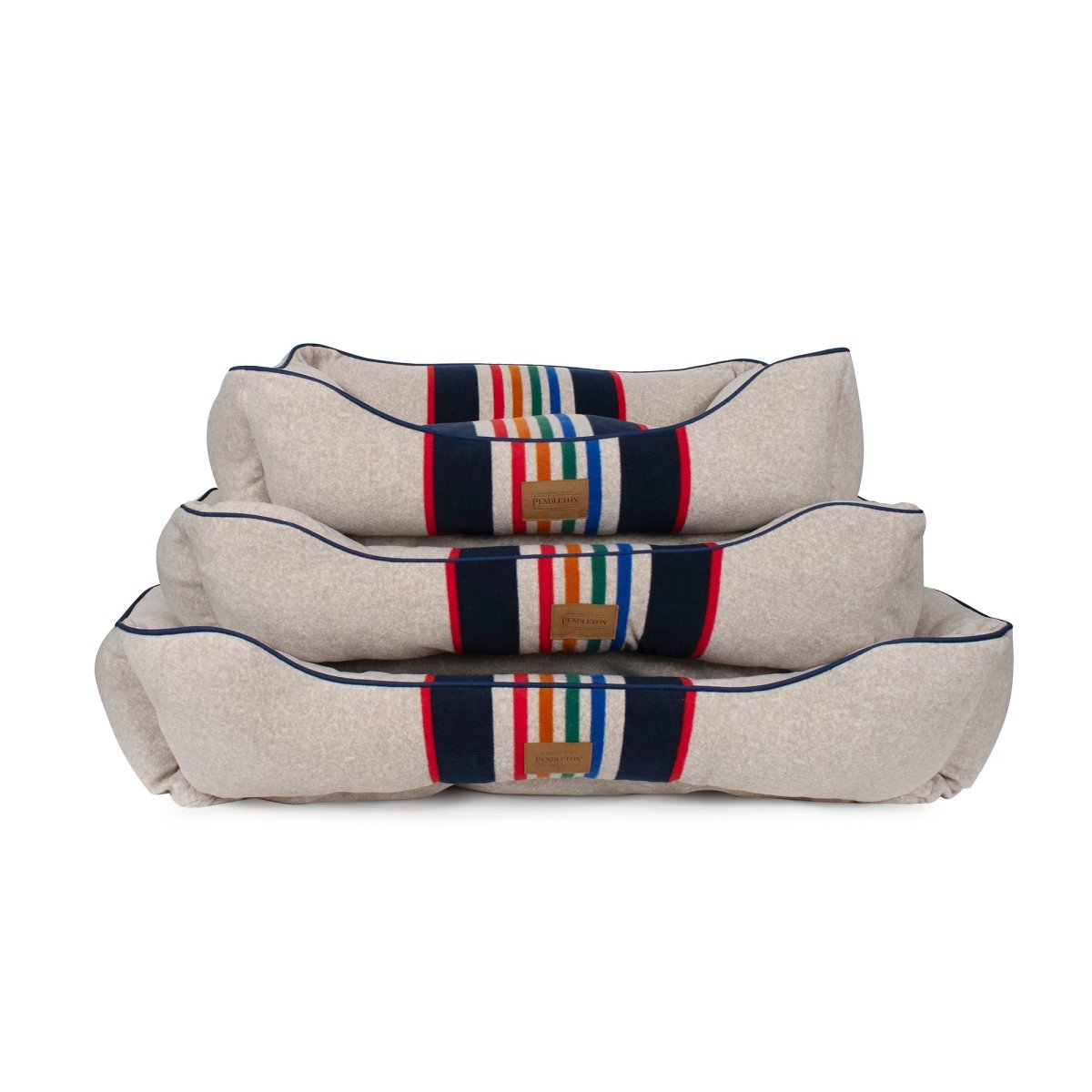 Pendleton National Park Kuddler | Non-Pill Fleece Bolster Dog Bed with Recycled Fill & Washable Cover