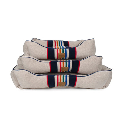 Pendleton National Park Kuddler | Non-Pill Fleece Bolster Dog Bed with Recycled Fill & Washable Cover