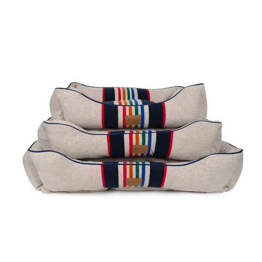 Pendleton National Park Kuddler | Non-Pill Fleece Bolster Dog Bed with Recycled Fill & Washable Cover