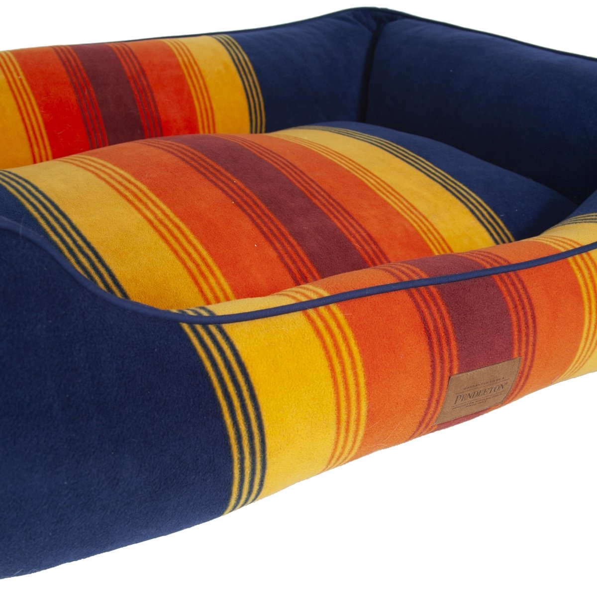 Pendleton National Park Kuddler | Non-Pill Fleece Bolster Dog Bed with Recycled Fill & Washable Cover