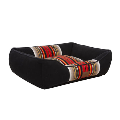 Pendleton National Park Kuddler | Non-Pill Fleece Bolster Dog Bed with Recycled Fill & Washable Cover
