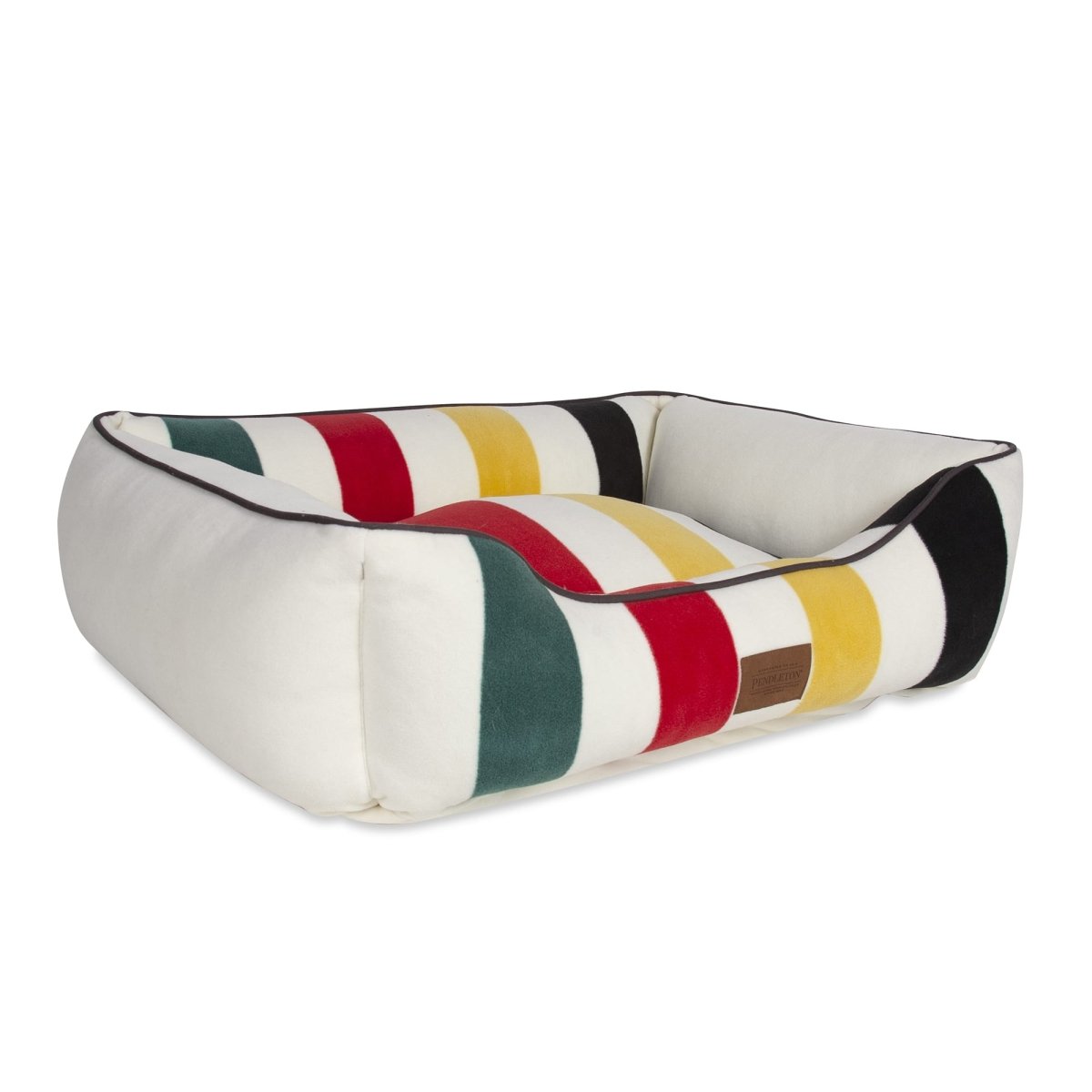 Pendleton National Park Kuddler | Non-Pill Fleece Bolster Dog Bed with Recycled Fill & Washable Cover