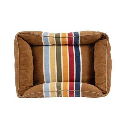 Pendleton National Park Kuddler | Non-Pill Fleece Bolster Dog Bed with Recycled Fill & Washable Cover