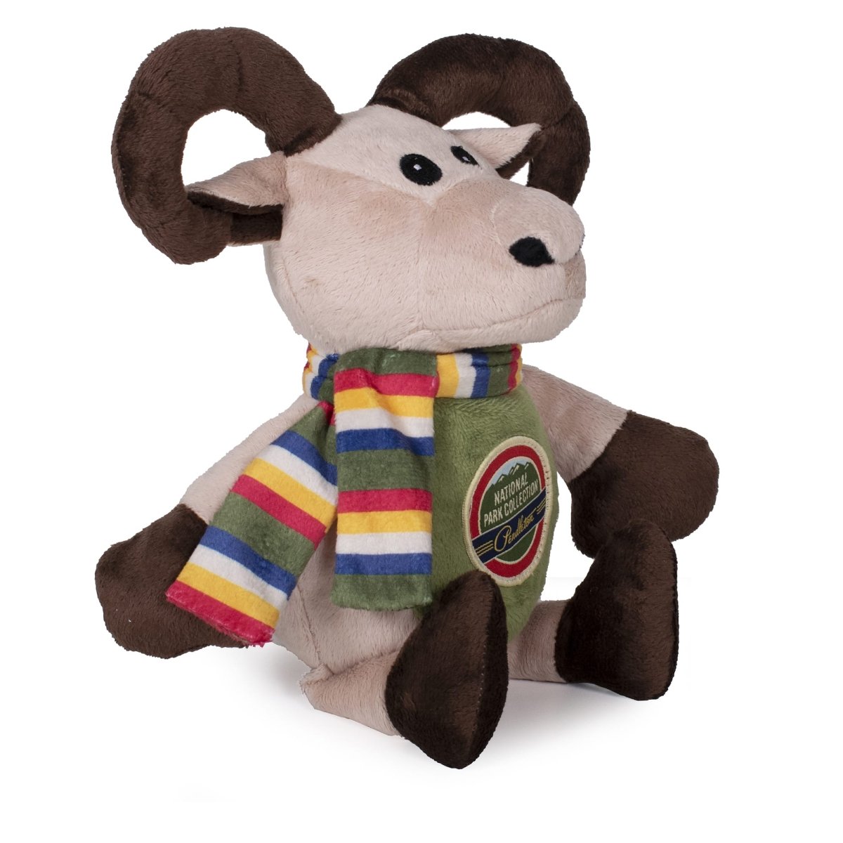 Pendleton National Park Pal Dog Toy | Soft Squeaker Plush with Embroidered Logo — Machine Washable