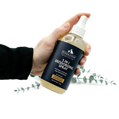 Pendleton Pet 3-in-1 Deodorizer | Natural Eucalyptus & Peppermint Coat Refresh Spray — Made in USA