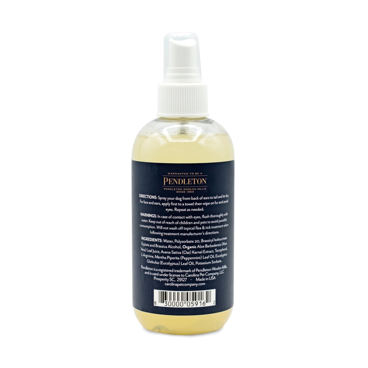 Pendleton Pet 3-in-1 Deodorizer | Natural Eucalyptus & Peppermint Coat Refresh Spray — Made in USA