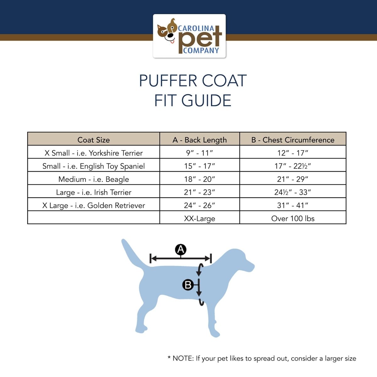 Pendleton Pilot Rock Puffer Dog Coat | Adjustable Warm Polyester Jacket with Leash Access & Suede Patch