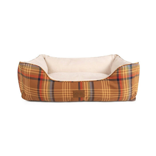 Pendleton Plaid Cozy Kuddler | Plush Bolstered Dog Bed with Washable Cover