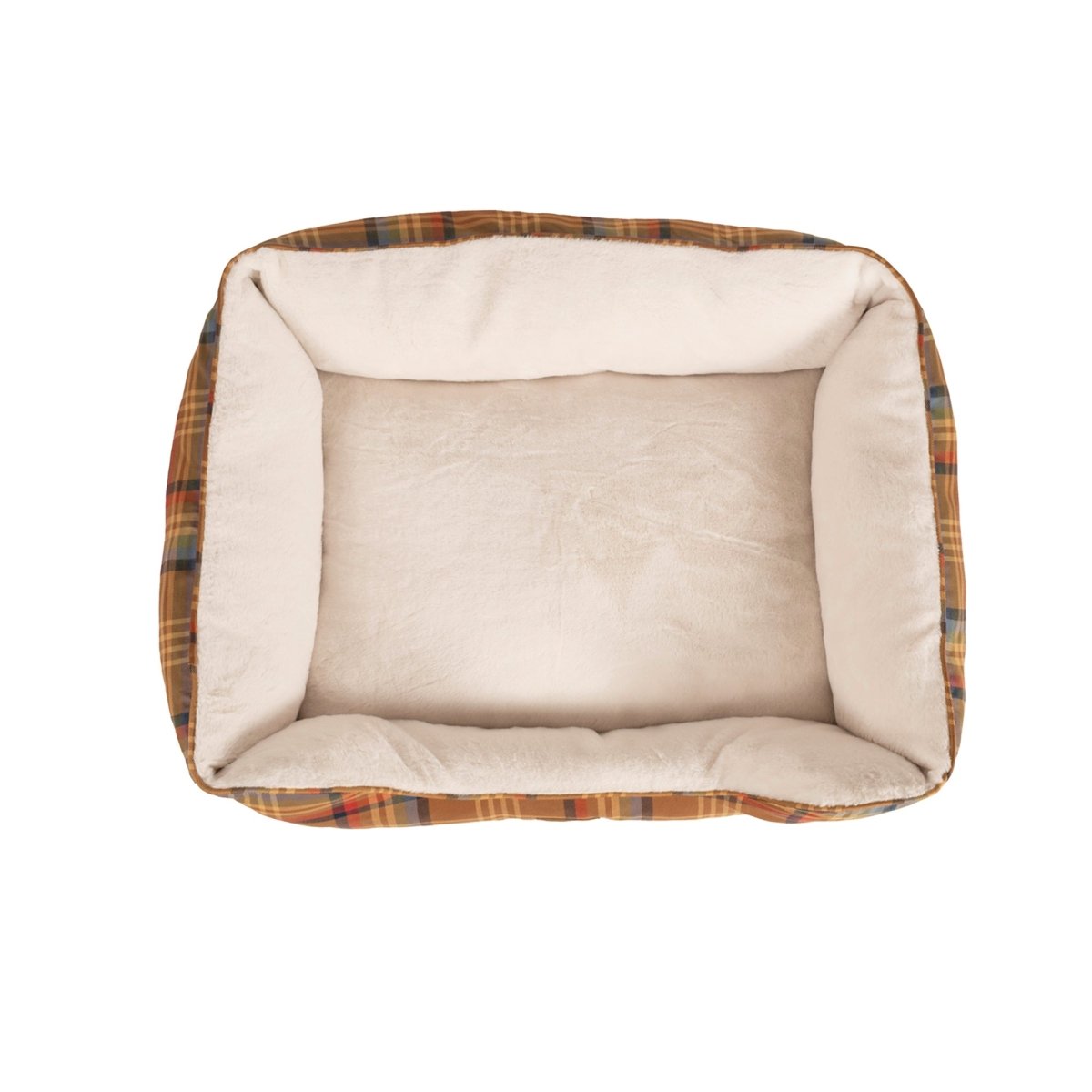 Pendleton Plaid Cozy Kuddler | Plush Bolstered Dog Bed with Washable Cover