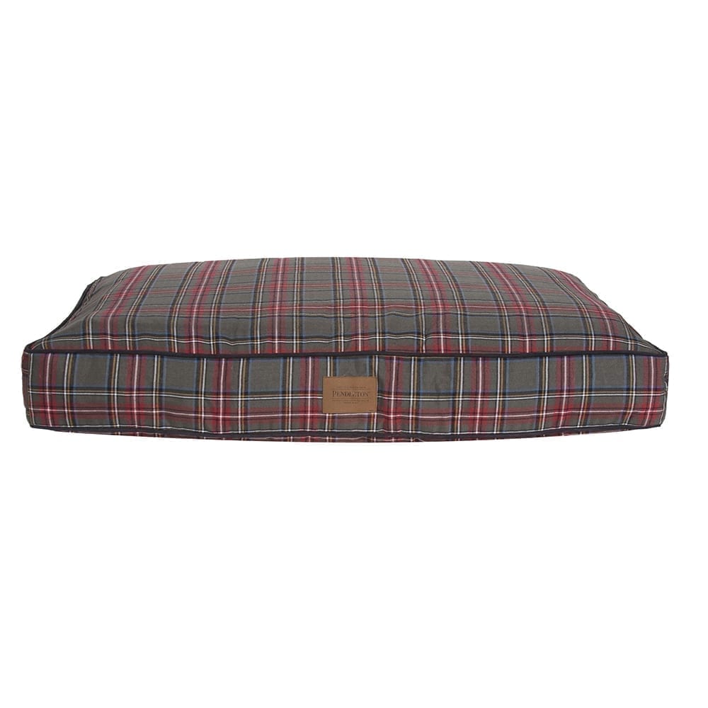 Pendleton Plaid Pet Napper | Durable Bolstered Dog Bed with Recycled Fill & Washable Cover
