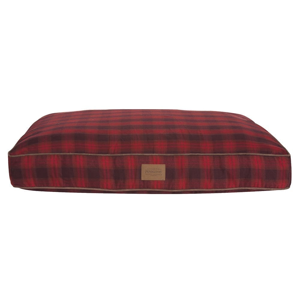 Pendleton Plaid Pet Napper | Durable Bolstered Dog Bed with Recycled Fill & Washable Cover