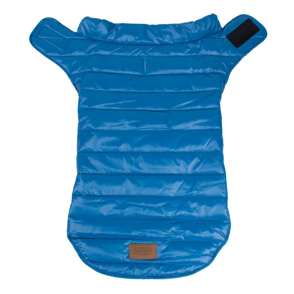 Pendleton Puffer Dog Coat | Reversible Warm Polyester Dog Jacket with Leash Slot & Adjustable Closures