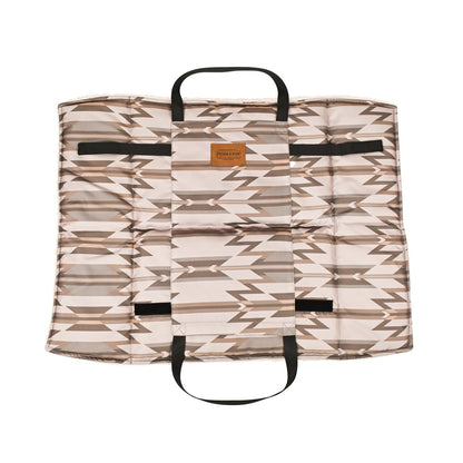 Pendleton Travel Bed Tote | Foldable Water-Resistant Dog Travel Bed with Sherpa Lining