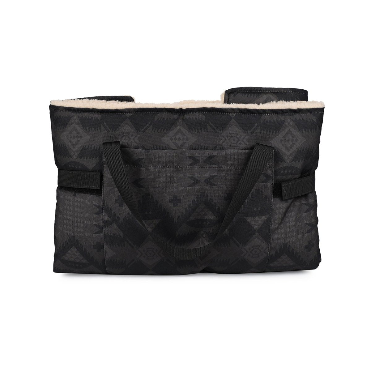 Pendleton Travel Bed Tote | Foldable Water-Resistant Dog Travel Bed with Sherpa Lining