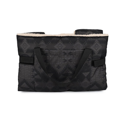 Pendleton Travel Bed Tote | Foldable Water-Resistant Dog Travel Bed with Sherpa Lining