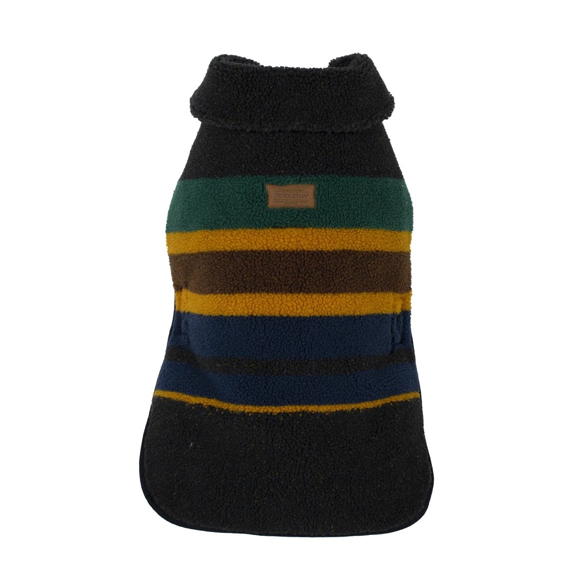 Pendleton Vintage Camp Berber Dog Coat | Reversible 370 GSM Plush Jacket with Leash Access & Adjustable Fit