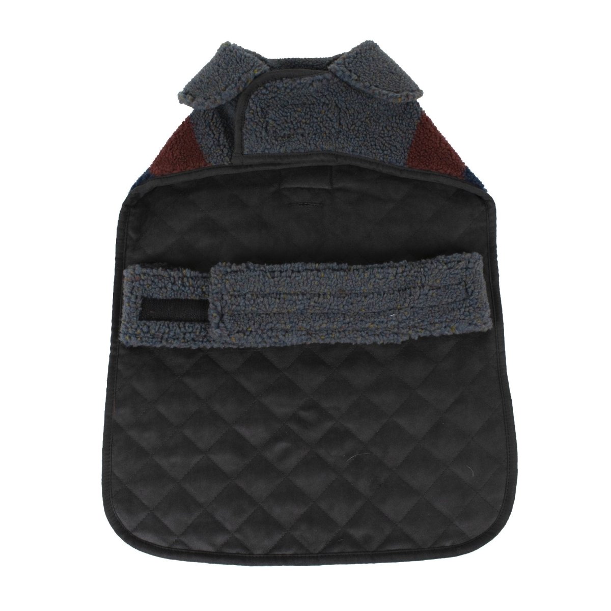 Pendleton Vintage Camp Berber Dog Coat | Reversible 370 GSM Plush Jacket with Leash Access & Adjustable Fit