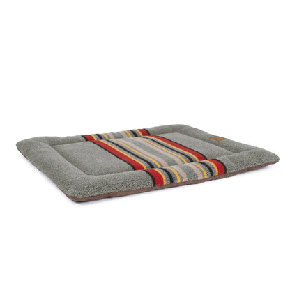 Pendleton Vintage Camp Comfort Cushion | Reversible Berber & Canvas Dog Bed for Home, Crates & Travel
