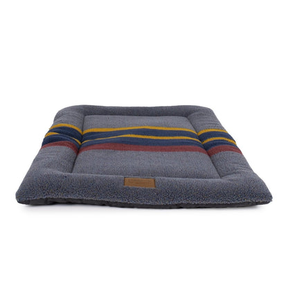 Pendleton Vintage Camp Comfort Cushion | Reversible Berber & Canvas Dog Bed for Home, Crates & Travel