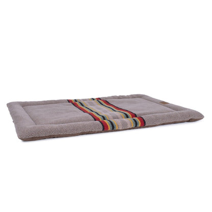 Pendleton Vintage Camp Comfort Cushion | Reversible Berber & Canvas Dog Bed for Home, Crates & Travel