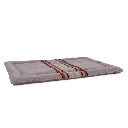 Pendleton Vintage Camp Comfort Cushion | Reversible Berber & Canvas Dog Bed for Home, Crates & Travel