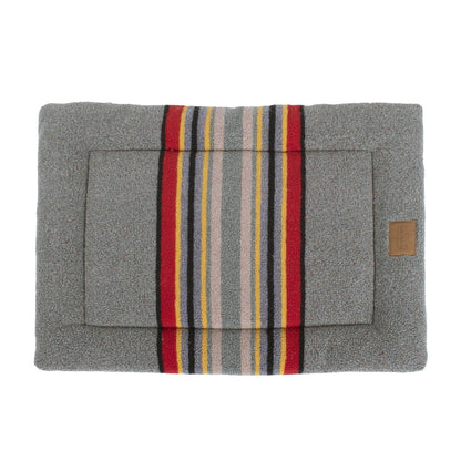 Pendleton Vintage Camp Comfort Cushion | Reversible Berber & Canvas Dog Bed for Home, Crates & Travel