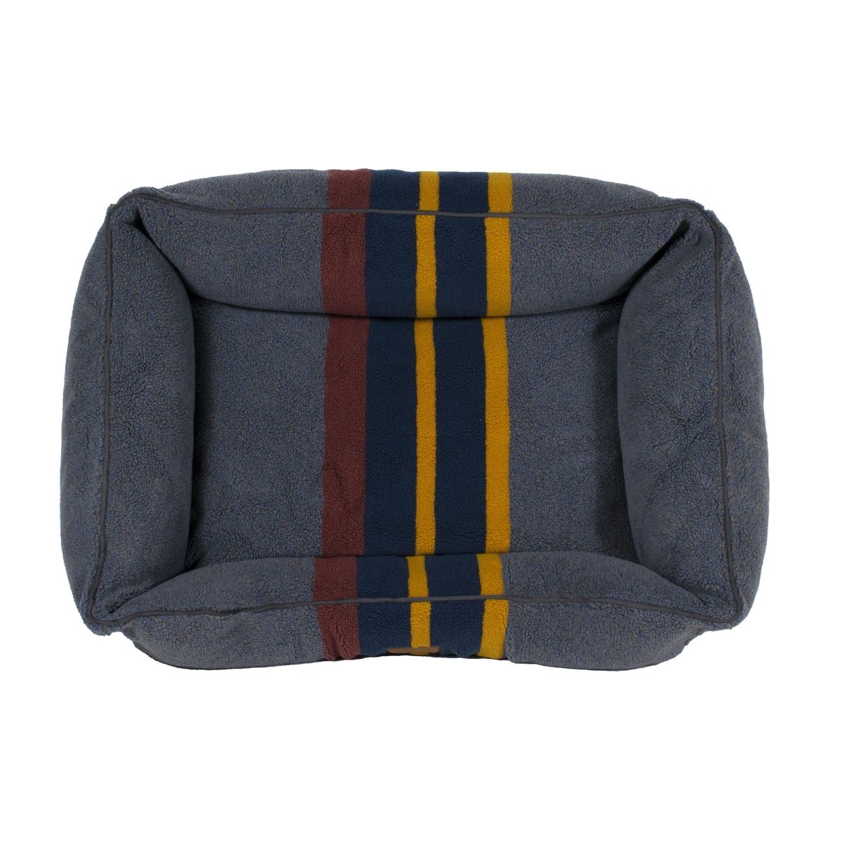 Pendleton Vintage Camp Kuddler | Berber Bolster Dog Bed with Recycled Fill & Washable Cover
