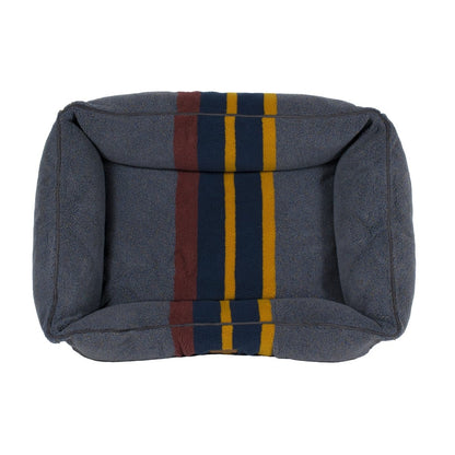 Pendleton Vintage Camp Kuddler | Berber Bolster Dog Bed with Recycled Fill & Washable Cover