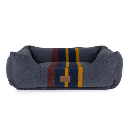 Pendleton Vintage Camp Kuddler | Berber Bolster Dog Bed with Recycled Fill & Washable Cover