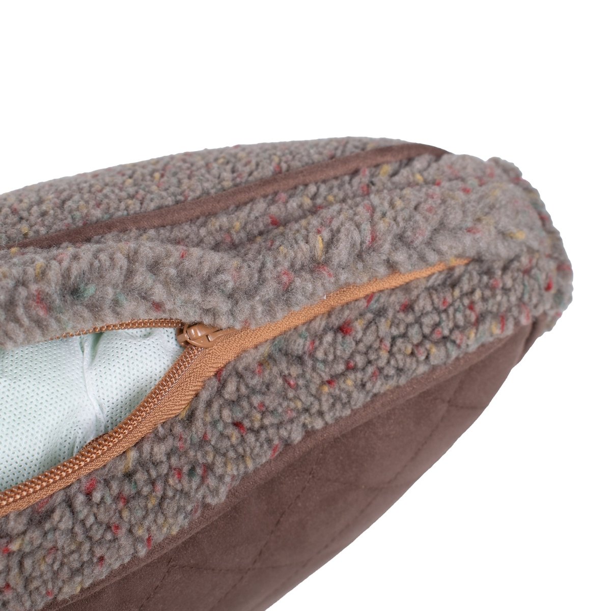 Pendleton Vintage Camp Pet Napper | Berber Dog Bed with Recycled Fill or Memory Foam & Removable Cover