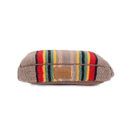 Pendleton Vintage Camp Pet Napper | Berber Dog Bed with Recycled Fill or Memory Foam & Removable Cover