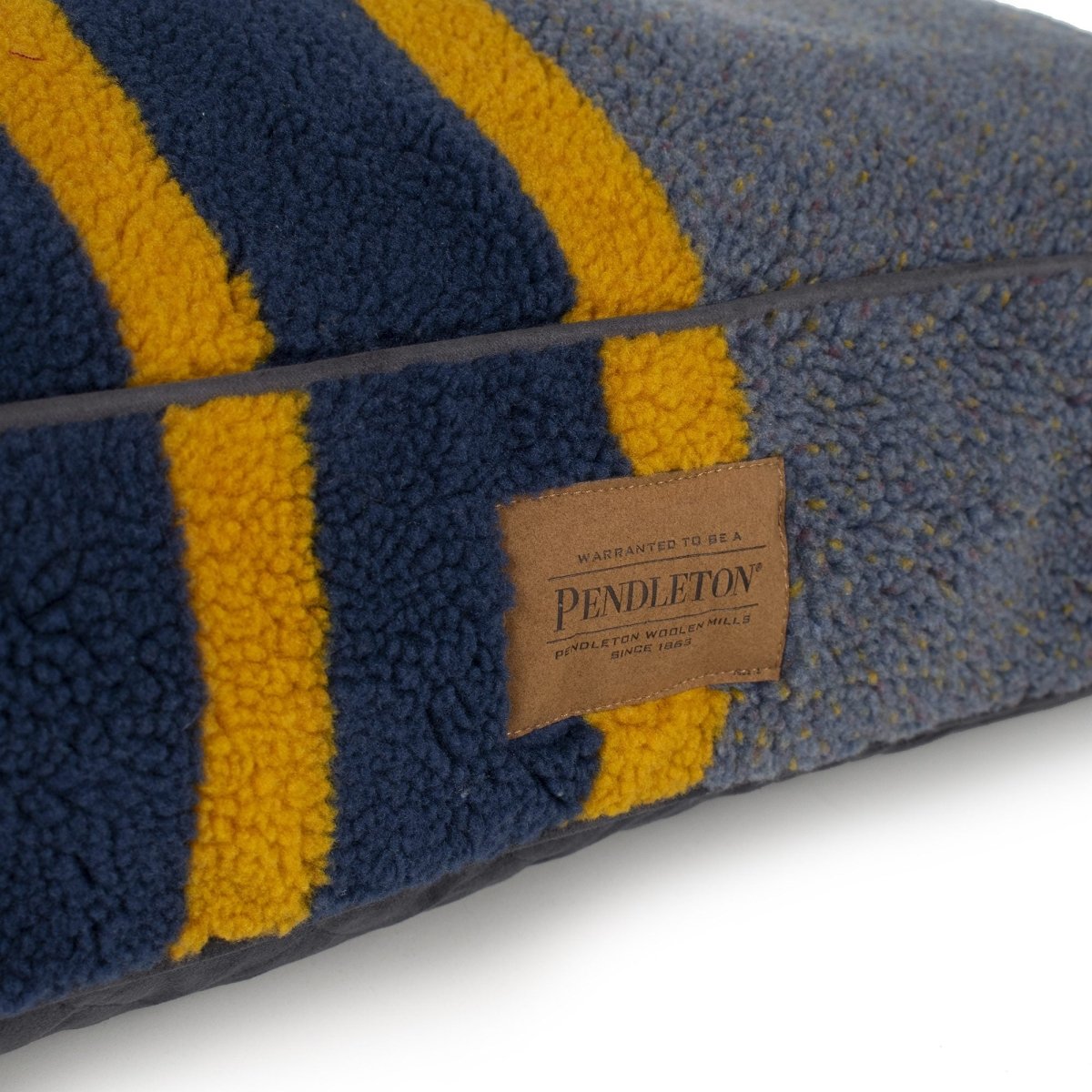 Pendleton Vintage Camp Pet Napper | Berber Dog Bed with Recycled Fill or Memory Foam & Removable Cover