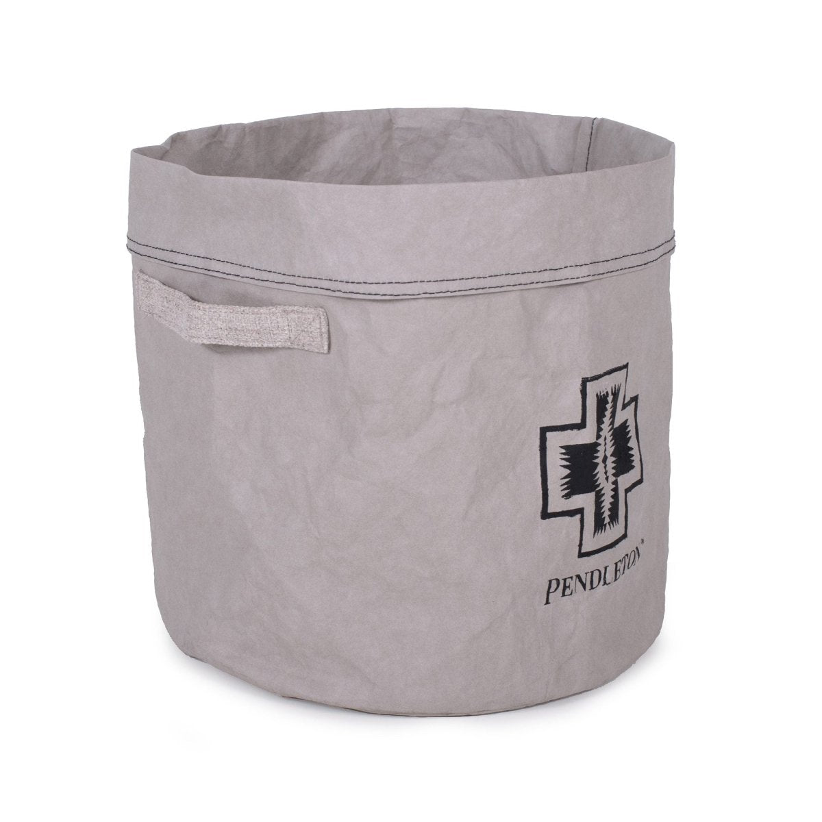 Pendleton Washable Paper Toy Bucket | Eco-Friendly Leather-Like Storage Bin with Harding Pattern