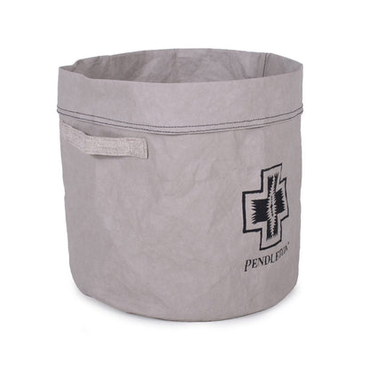Pendleton Washable Paper Toy Bucket | Eco-Friendly Leather-Like Storage Bin with Harding Pattern