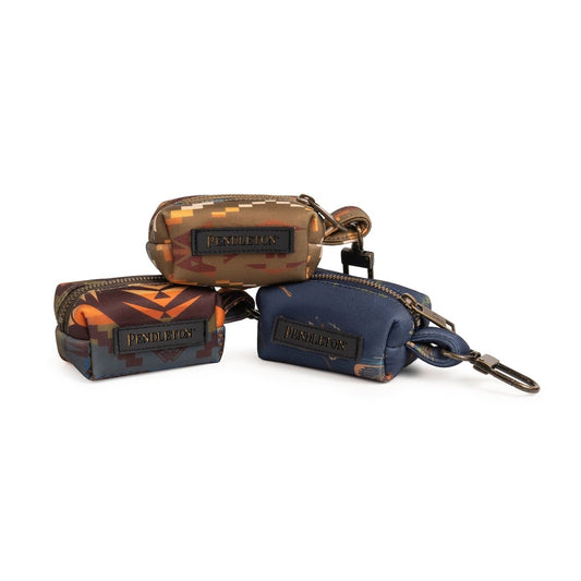 Pendleton Waste Bag Holder | Zippered Dispenser with Brass Clip & Grommet — Includes Biodegradable Bags