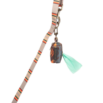 Pendleton Waste Bag Holder | Zippered Dispenser with Brass Clip & Grommet — Includes Biodegradable Bags