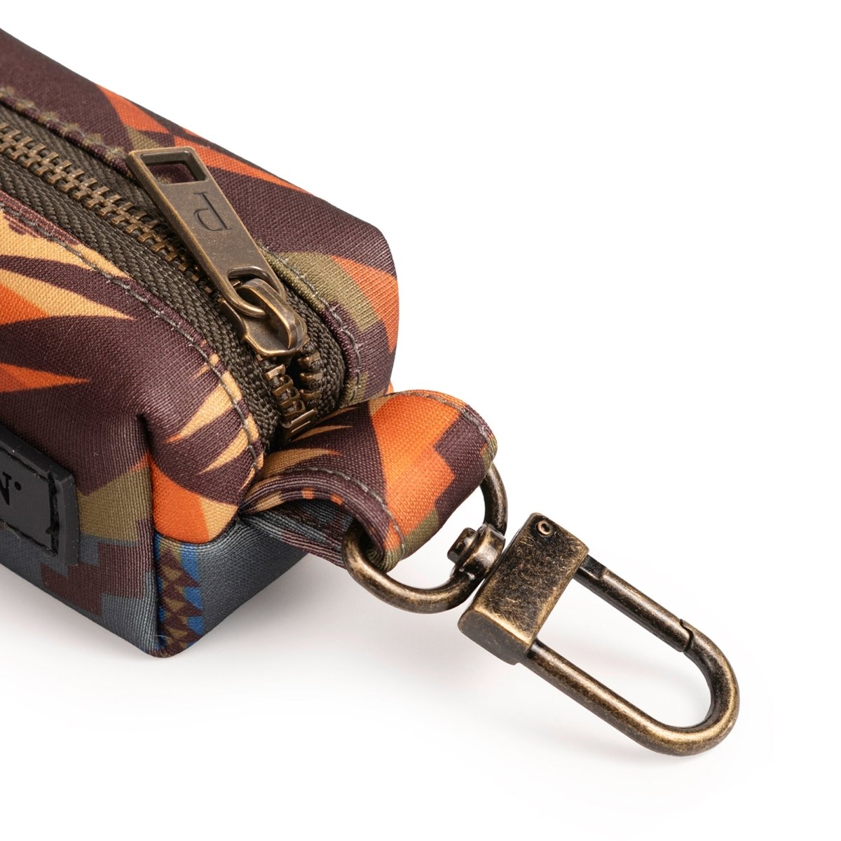 Pendleton Waste Bag Holder | Zippered Dispenser with Brass Clip & Grommet — Includes Biodegradable Bags