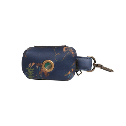 Pendleton Waste Bag Holder | Zippered Dispenser with Brass Clip & Grommet — Includes Biodegradable Bags