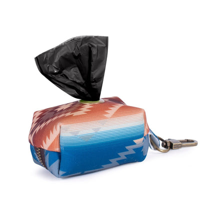 Pendleton Waste Bag Holder | Zippered Dispenser with Brass Clip & Grommet — Includes Biodegradable Bags