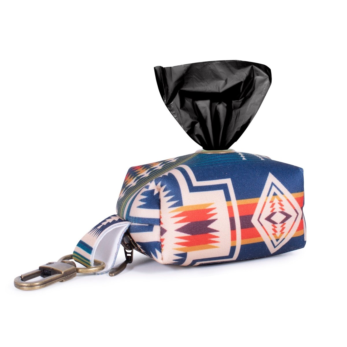 Pendleton Waste Bag Holder | Zippered Dispenser with Brass Clip & Grommet — Includes Biodegradable Bags