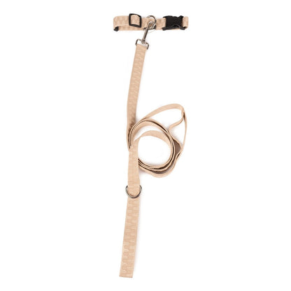 Checkered Wave Pet Leash | 6ft Durable Woven Lead with Traffic Handle & Accessory D-Ring