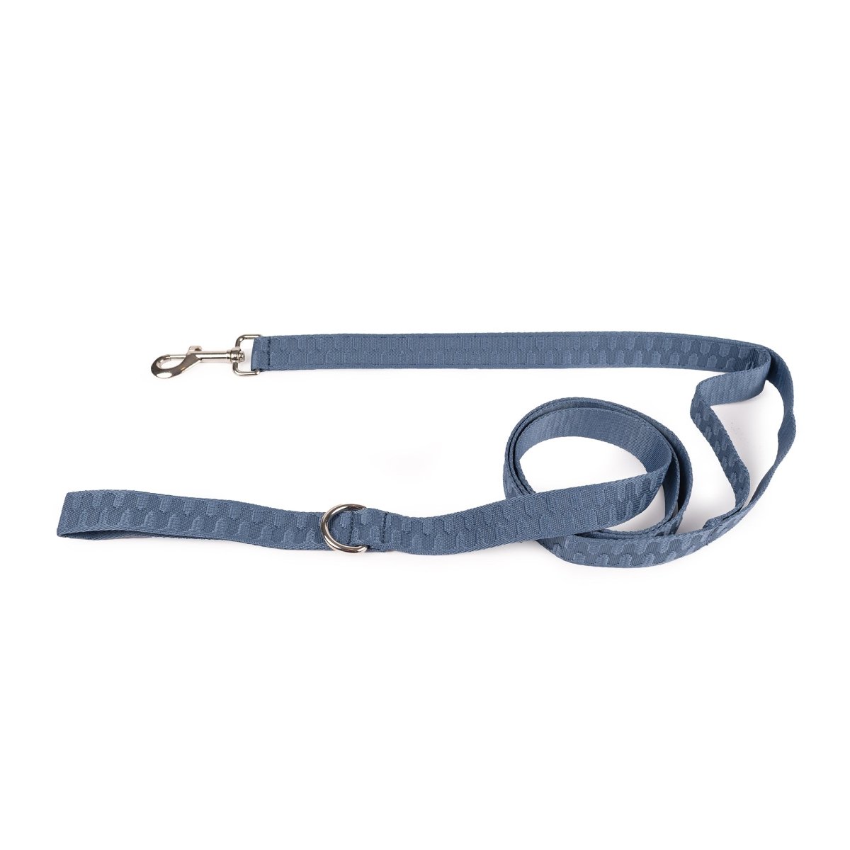 Checkered Wave Pet Leash | 6ft Durable Woven Lead with Traffic Handle & Accessory D-Ring