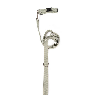 Checkered Wave Pet Leash | 6ft Durable Woven Lead with Traffic Handle & Accessory D-Ring