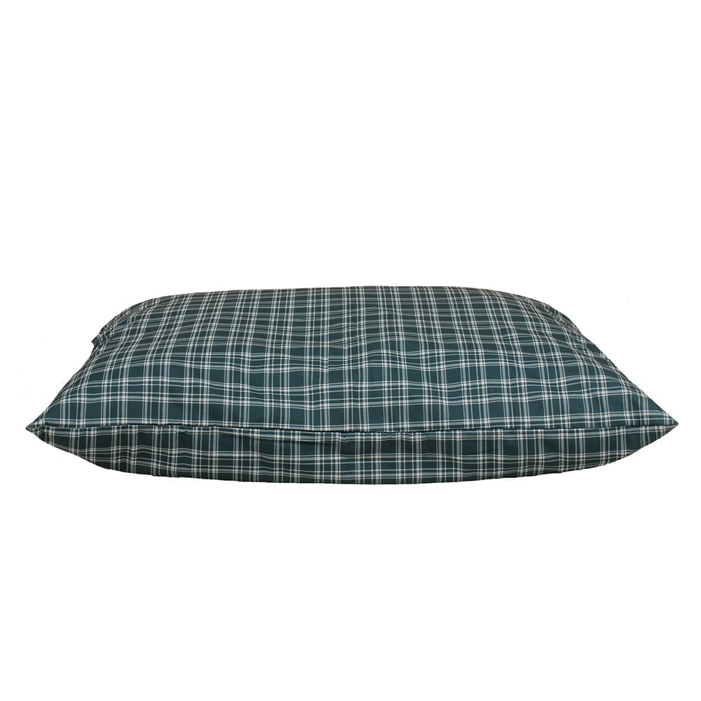 Plaid Shebang Rectangle Indoor/Outdoor Dog Bed | UV-Resistant Cover with Recycled MemoryFiber™ Fill