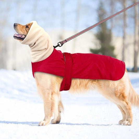 Waterproof Fleece Greyhound & Large Dog Coat | 3-Layer Thermal Winter Jacket for Big Breeds