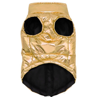 Chic Waterproof Puffer Dog Vest – Warm Lightweight Winter Jacket with Leash Ring (S–2XL)