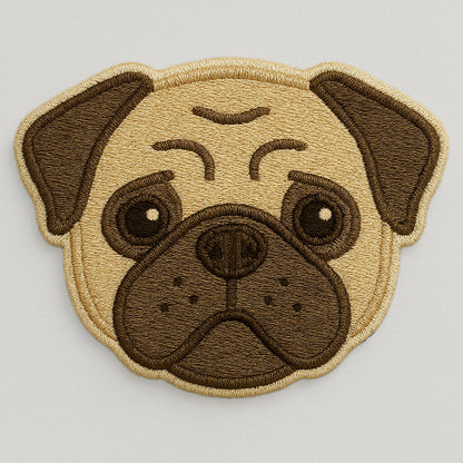 Nooee Pet Dog Breed Face Patch – Set of 9 Embroidered Self-Adhesive Dog Face Designs, Peel-and-Stick, Reusable on Felt or Fabric, Fits Nooee Pet Teepees & Mats, 2–2.5” Wide