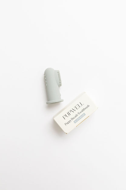 Pupwell Puppy Breath Finger Toothbrush – Soft Silicone Dog Dental Cleaner